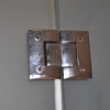 Bespoke Glass Door & Panel Hinge Detail